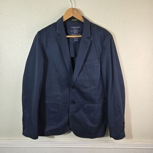 American Eagle Mens Navy Blue Blazer Jacket M Medium Cotton Casual Sport Coat